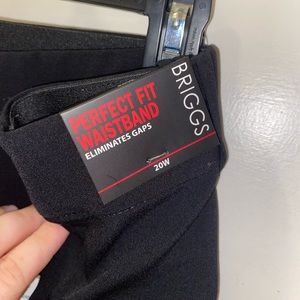NWT Briggs Perfect Fit Waistband Dress Pants-20W